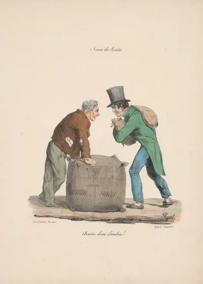 Recueil Des Scenes Familieres Et De Societe De Paris Pl 07