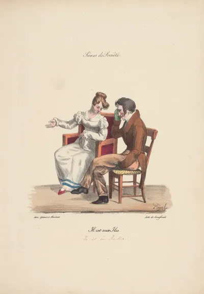 Recueil Des Scenes Familieres Et De Societe De Paris Pl 08