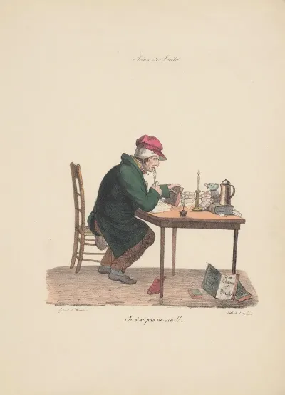 Recueil Des Scenes Familieres Et De Societe De Paris Pl 21