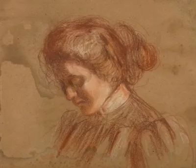 Red Crayon Study