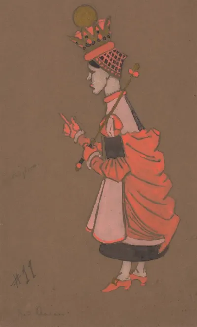 Red Queen Costume Design For Alice In Wonderland 1915