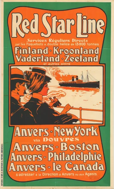 Red Star Line Finland Kroonland Vaderland Zeeland