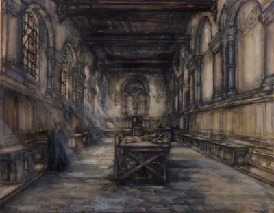 Refectory Of The Keizersberg Abbey At Louvain