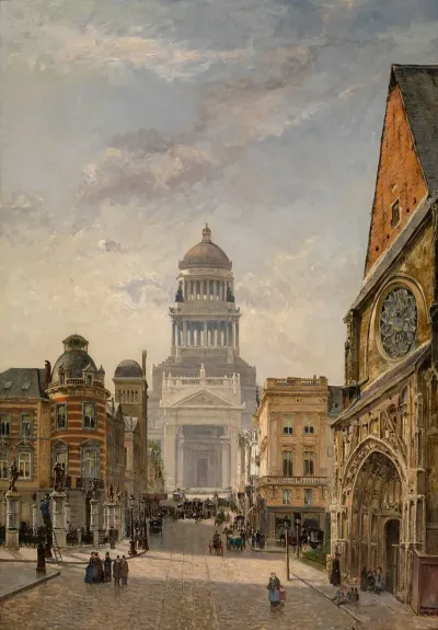 Regentschapstraat In Brussels