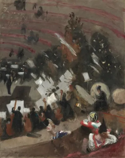 Rehearsal Of The Pasdeloup Orchestra At The Cirque Dhiver