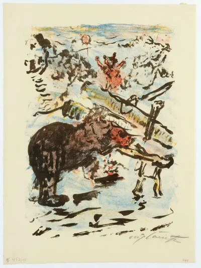 Reinecke Fangt Den Baren Braun In Einem Gespaltenen Baum