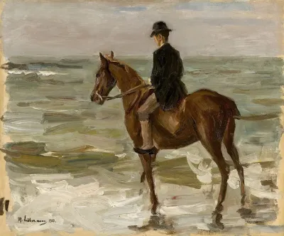 Reiter Am Strand