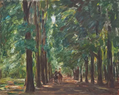 Reiter In Der Allee Bei Sakrow