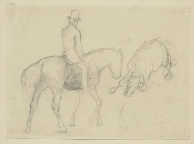 Reiter Mit Gefallenem Pferd