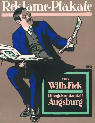 Reklame Plakate Von Wilhelm Fink Lithogr Kunstanstalt Augsburg