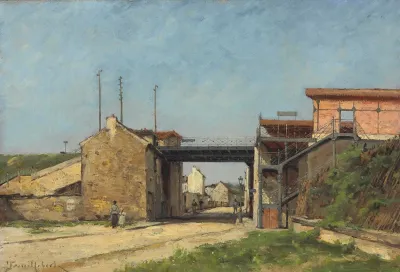 Relevement Du Chemin De Fer De Ceinture Station Du Bel Air Et Rue Montempoivre