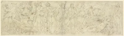 Relief Eines Romischen Bacchus Sarkophags Mit Der Auffindung Ariadnes