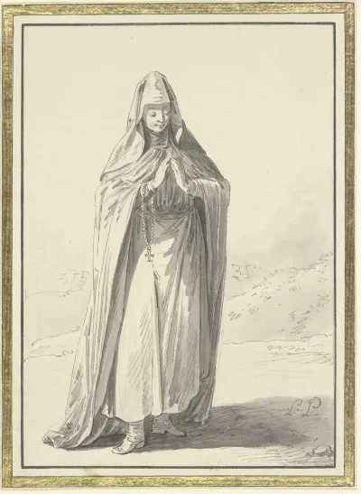 Religieuse De Lordre De Saint Bazile En Habit Der Choeur