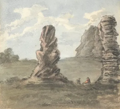 Remains Of Fort On Mt St Catherine Near Roeun Said To Have Been The Station Of R Coeur De Lion