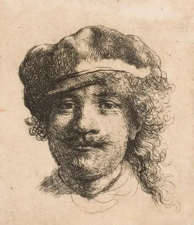 Rembrandt Wearing A Soft Cap