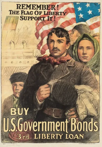 Remember The Flag Of Liberty Support It Buy U S Government Bonds 3rd Liberty Loan