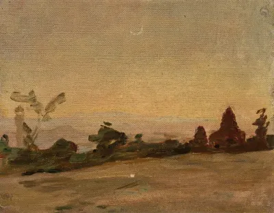 Remote Moonlit Landscape In India From The Journey To India