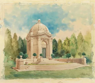Rendering For Bliss Family Mausoleum