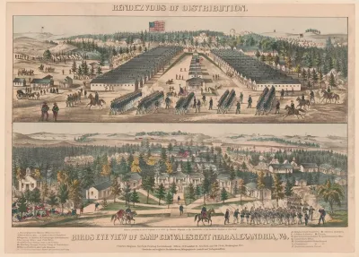 Rendezvous Of Distribution Birds Eye View Of Camp Convalescent Near Alexandria Va