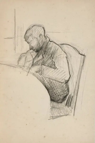 Rene Caillebotte A Table Etude Pour Le Dejeuner