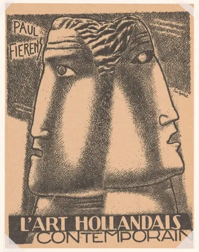 Reproductieprent Boekomslag Lart Hollandais Contemporain