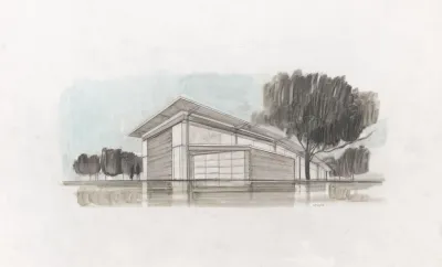 Residence Houston Texas Perspective Projection