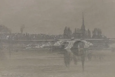 Reste Der 1914 Abgerissenen Alten Brucke In Frankfurt Am Main