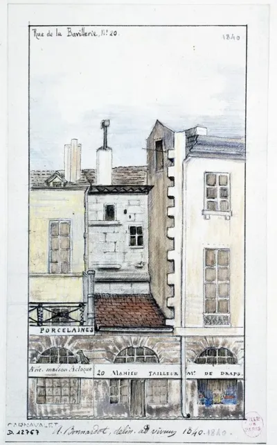 Restes De Lancien Batiment Exterieur Du Palais Cote De La Rue De La Barillerie