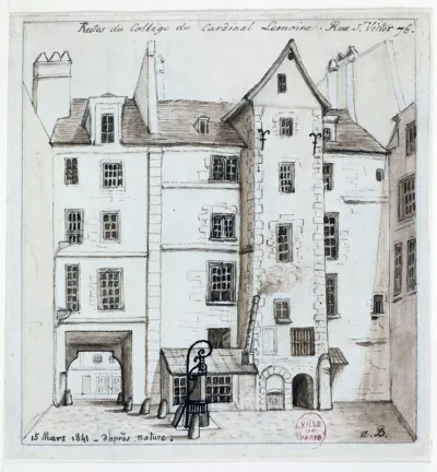 Restes Du College Cardinal Lemoine Rue Saint Victor