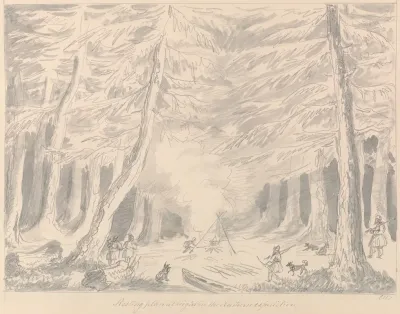 Resting Place At Night In The Northern Expedition