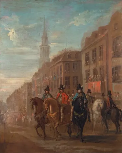 Restoration Procession Of Charles Ii At Cheapside