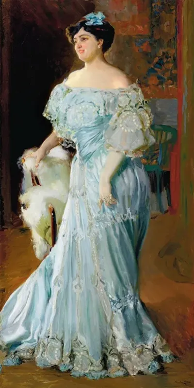Retrato De La Tiple Isabel Bru De Cuerop Entero