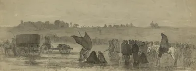 Retreat Of The Army Of The Rappahannock Gen Pope To Groveton Manassas Junction