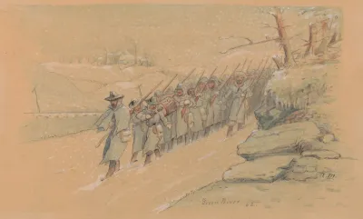 Return From Picket Duty Green River Kentucky February 1862