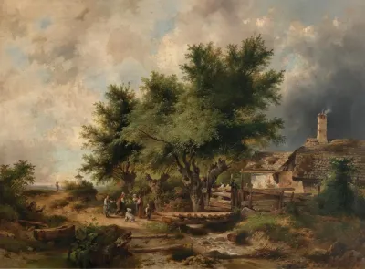 Returning From The Hay Harvest