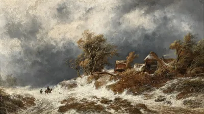 Returning Home In A Winter Landscape 2