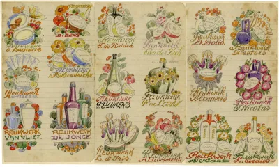 Reukwerkflesjes Met Leerlingennamen