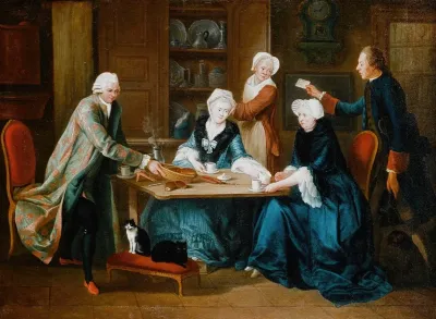 Reunion De La Famille Barre Dans Son Interieur