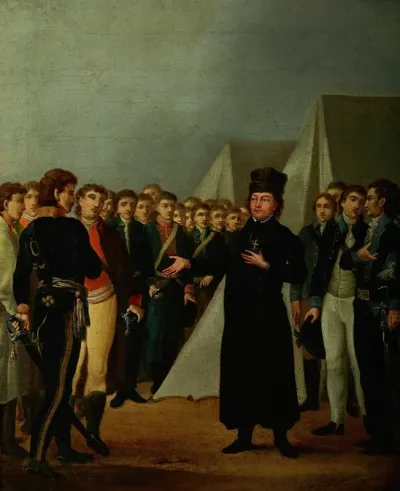 Reverend Jozef Jakubowski At The Kosciuszkos Camp Near Warsaw In 1794