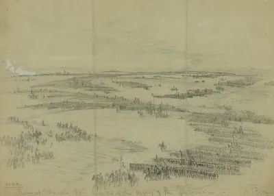 Review At Falmouth 1863 Infantry Of The Army Of The Potomac