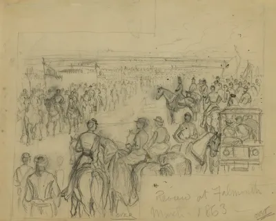 Review At Falmouth March 1863