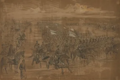 Review By The President Of The Cavalry Of The Army Of The Potomac