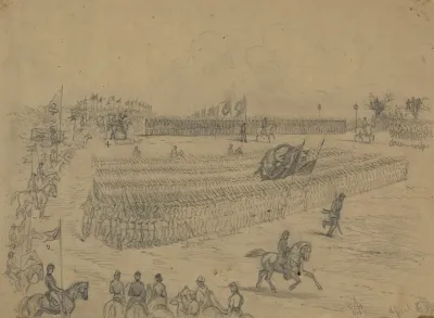 Review Of The Army Of The Potomac Commanded By Gen Joe E Hooker By President Abraham Lincoln