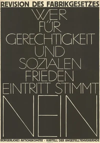 Revision Des Fabrikgesetzes Wer Fur Gerechtigkeit Und Sozialen Frieden Eintritt Stimmt Nein
