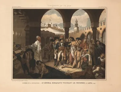 Revolutionary Wars Bonaparte Touching The Plague Victims In Jaffa March 1799