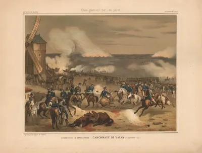Revolutionary Wars Cannonade Of Valmy 20th September 1792