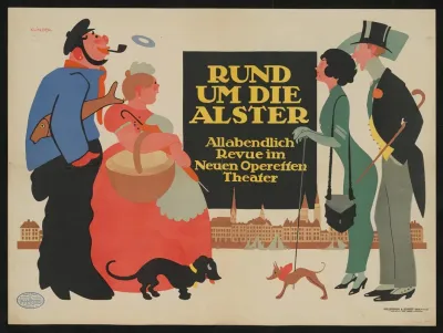 Revue Rund Um Die Alster Im Neuen Operetten Theater Plakat
