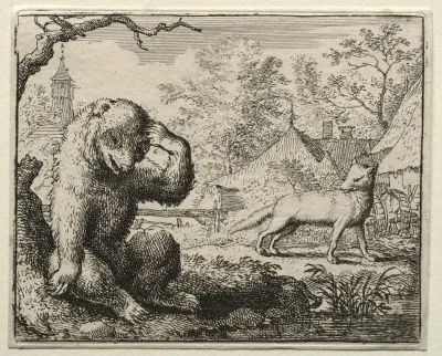 Reynard Chides The Injured Bear