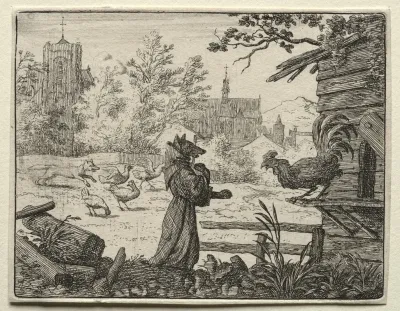 Reynard Disguised As A Monk
