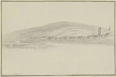 Rheinansicht Mit Blick Auf Weisenturm Gegenuber Neuwied Rechts Oben Das General Hoche Denkmal